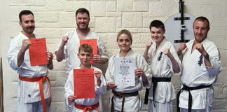 Grading success at Kyokushin