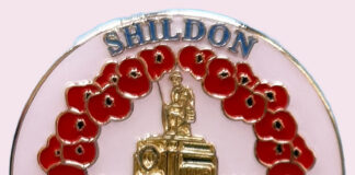 Shildon Poppy Appeal badge