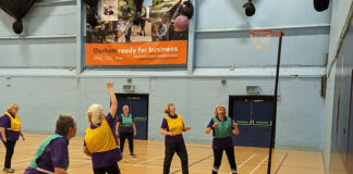 Walking Netball at Spennymoor Leisure Centre