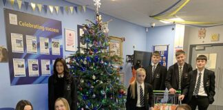 Foodbank collection at King James I Academy