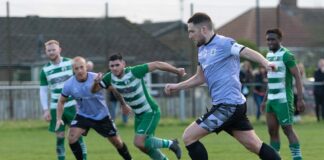Lead narrows after Bishops draw Craig Gott scores from the penalty spot.