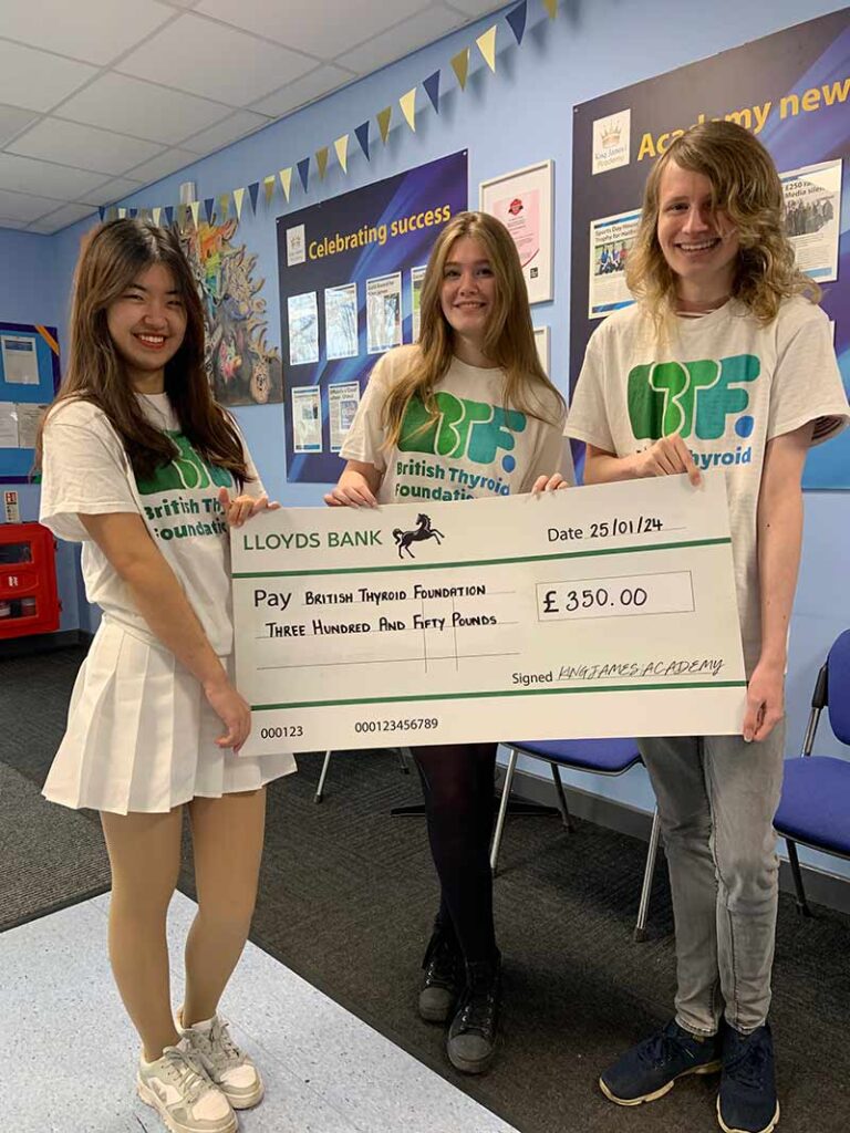 Students raise thyroid charity funds Students raise thyroid charity funds