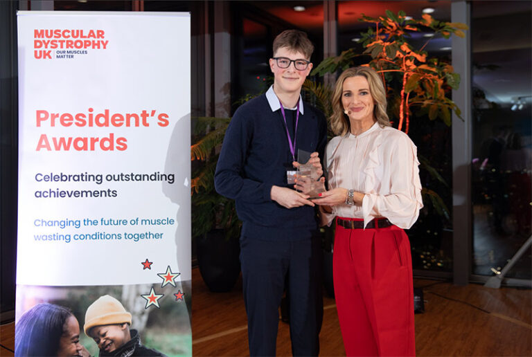 William receives Carer of the Year award William receives Carer of the Year award