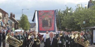 Ferryhill Miner’s July Banner Parades