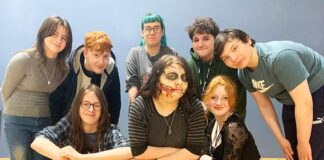 King James media students enjoy zombie makeup workshop