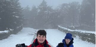 Snow fun for Camp Frosty scouts