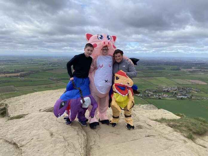 fundraisers-roseberry-topping King James students climb Roseberry Topping for Butterwick Hospice Care