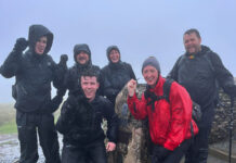 Fundraisers’ take part in the Yorkshire Three Peaks for local charity