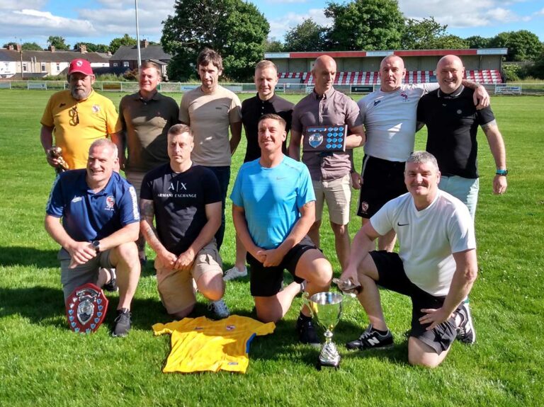 Shildon AFC Over 40’s enjoy end of season presentation Shildon AFC Over 40’s enjoy end of season presentation