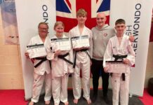 Four new black belts at Salamander