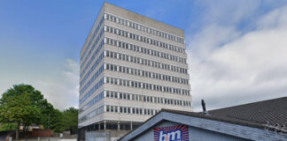 Tower block flats plan
