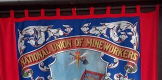 Miners Banner at Cathedral