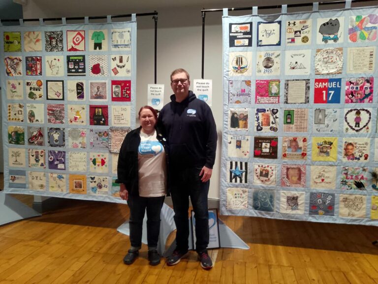 Speak their name quilt on display in Shildon Speak their name quilt on display in Shildon