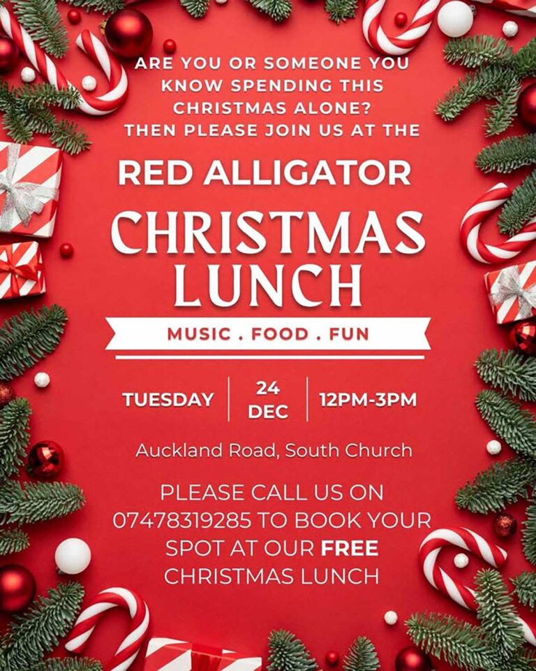 Free Christmas Lunch at Red Alligator Free Christmas Lunch at Red Alligator