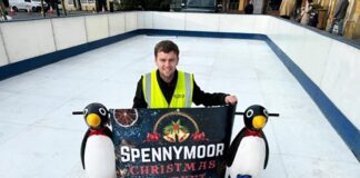 Free Ice Rink at Spennymoor Christmas Market Free ice rink at Spennymoor Christmas Market.