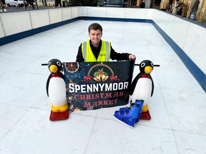 spennymoor-christmas-ice-rink Free ice rink at Spennymoor Christmas Market.