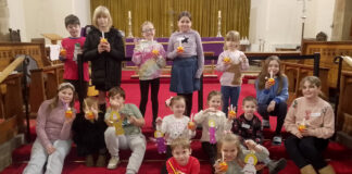 Christingles and craft at Messy Church