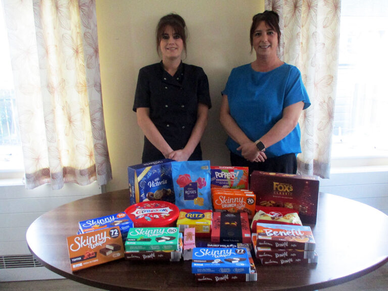 Treats donated to care home Treats donated to care home