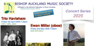 Bishop Auckland Music Society announces summer season