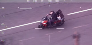 Police helicopter helps catch dangerous motorcyclists