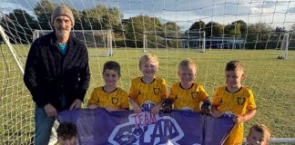 Chilton U8s give support to Team Solan
