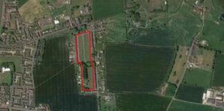 70 homes plan refused A site map of the proposed development in Leeholme.