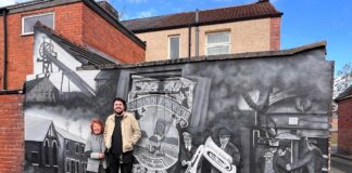 Brenda Collins – mural tribute to Chilton’s mining heritage
