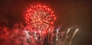 Halloween themed thrills as Pyromusical fireworks light up the skies