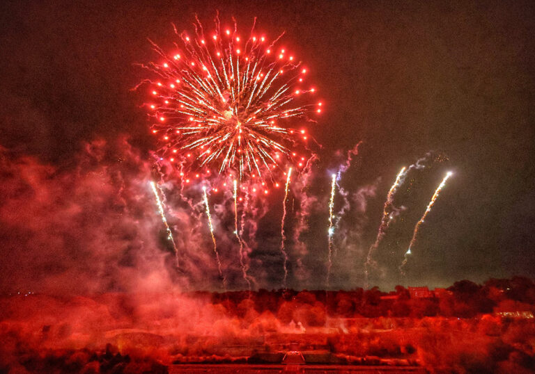 Halloween themed thrills as Pyromusical fireworks light up the skies