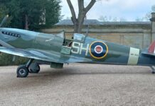 Spitfire joins Remembrance Sunday commemorations in County Durham