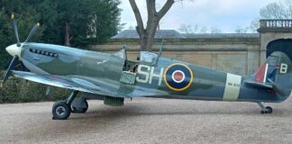 Spitfire joins Remembrance Sunday commemorations in County Durham