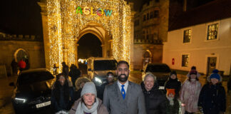 Home-Start Teesside families enjoy magical AGLOW night thanks to The Auckland Project and Eagle Chauffeuring