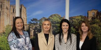Three Bishop Auckland College apprentices secure permanent positions in homecare sector