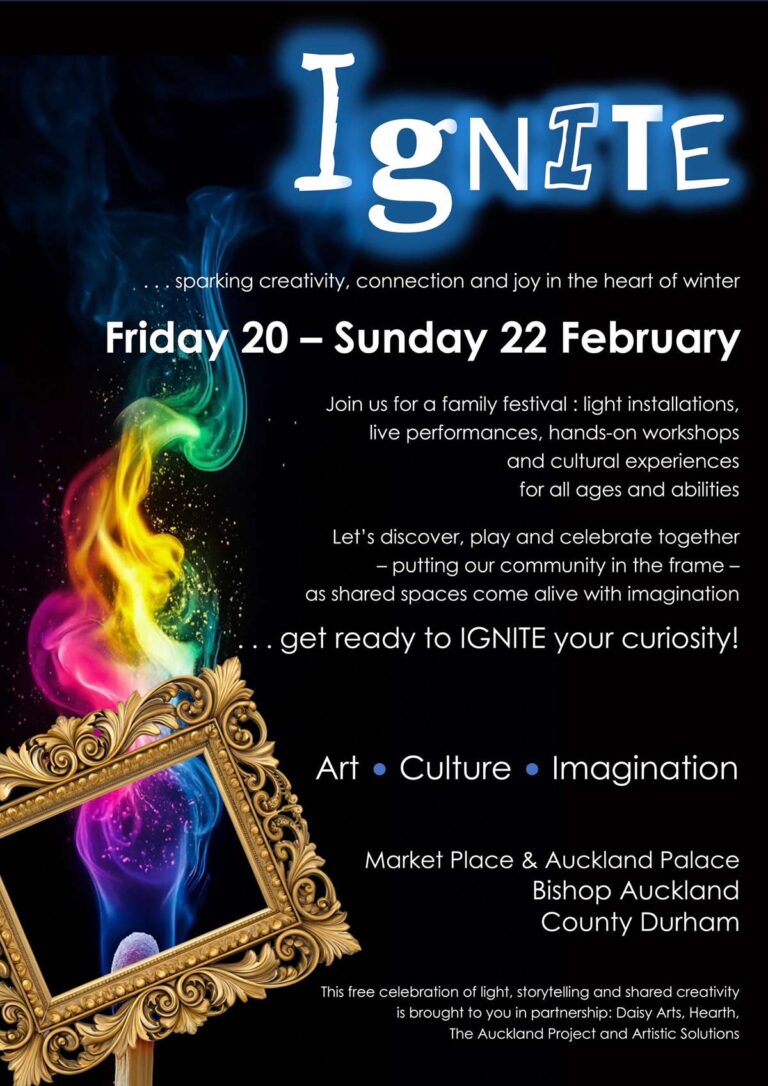 New winter arts festival ‘IGNITE’ to light up Bishop Auckland this February