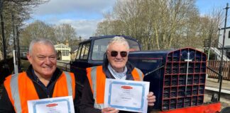 North East legend enjoys a grand day out as he marks 80th birthday year with locomotive experience at Weardale Railway