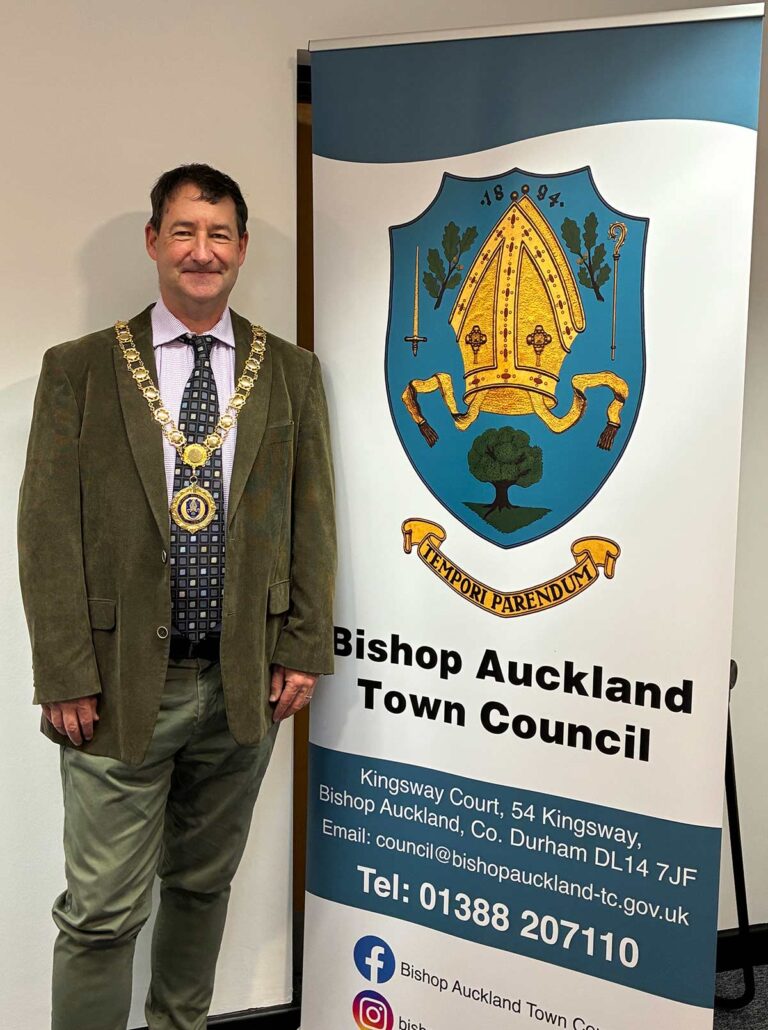 Bishop Auckland Town Council appoints new Mayor for 2026–2027
