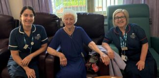 Theresa donates birthday money to Sedgefield Community Hospital