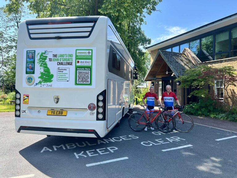County Durham cyclist, 83, sets off on world record attempt to support St Cuthbert’s Hospice
