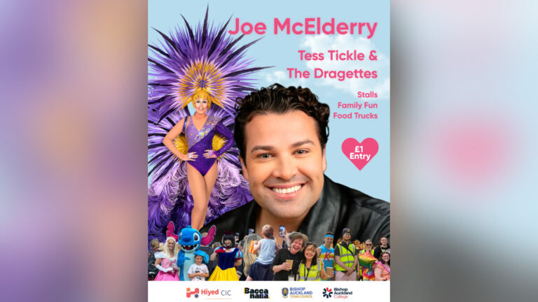 Joe McElderry to headline Bishop Auckland Pride in summer celebration