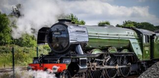 Fun for a fiver: Ride behind the legendary Flying Scotsman for only £5 at Locomotion this summer holiday