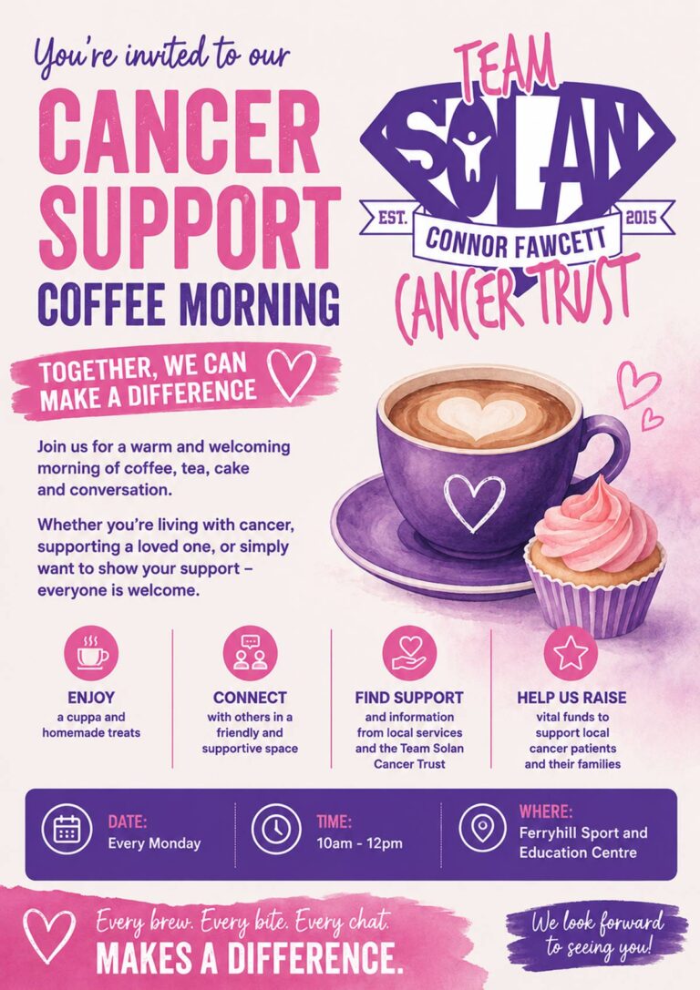 Team Solan Cancer Support Coffee Morning Team Solan Cancer Support Coffee Morning