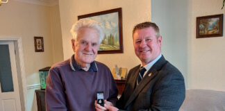 Veterans badge presentation