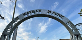Chilton celebrates football legacy with unveiling of the Charlie Wayman Arch