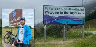 Martin Rides to John O’Groats for Len