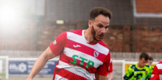 Club legend Billy scores 250th Shildon goal