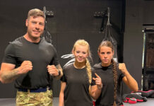 Bishop Auckland female thai boxers attend armed forces training