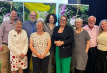 Bishop celebrates best blooming town award