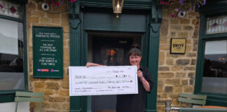 Red lion raises funds to help solve kids’ cancer