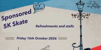 Sponsored 5k skate event for Liam and Ella’s Interland Cup Trip