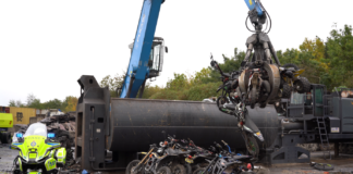 Durham Constabulary crush illegal bikes in crackdown operation